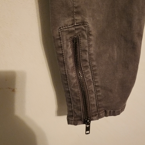 Madewell Olive Green Jeans Zip Bottom Size 24, Inseam 26" - Picture 2 of 11